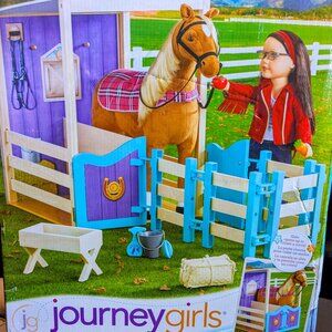 Journey Girls horse stable play set
